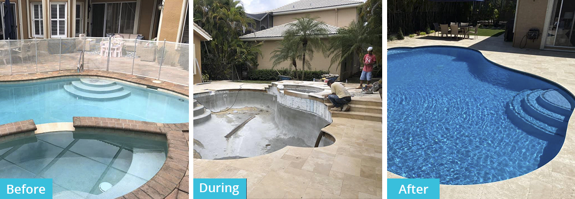 Before and After Pool Construction