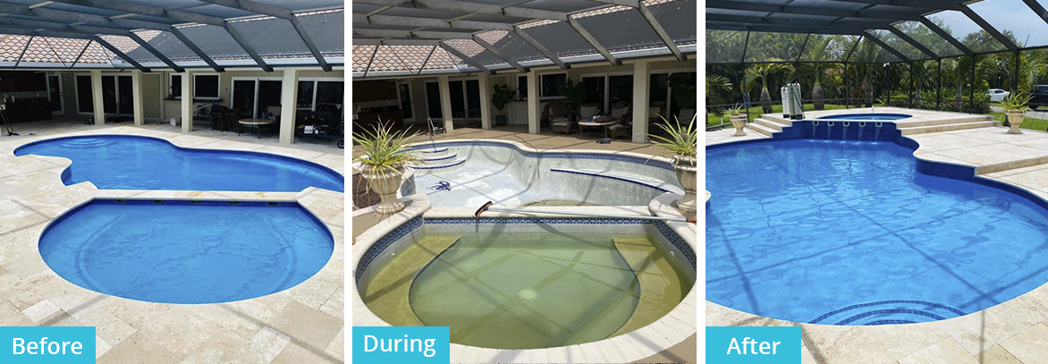Pool remodeling by romance pool